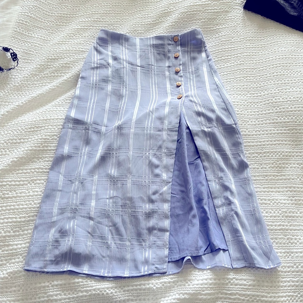 Privacy Please Lavender Midi Skirt
